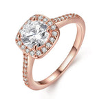 Dulce kristályos gyűrű rosegold