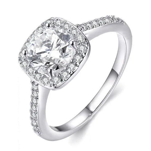 Dulce kristályos gyűrű whitegold