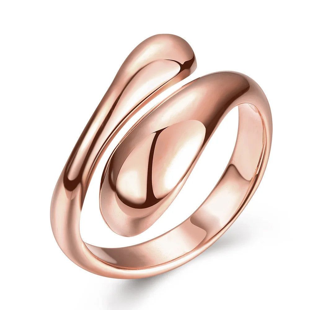Extravagáns csepp gyűrű rosegold (állítható méret)