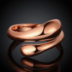 Extravagáns csepp gyűrű rosegold (állítható méret)