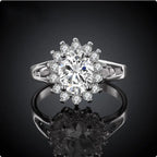 Anita ezüstös-kristályos női gyűrű