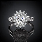 Anita ezüstös-kristályos női gyűrű