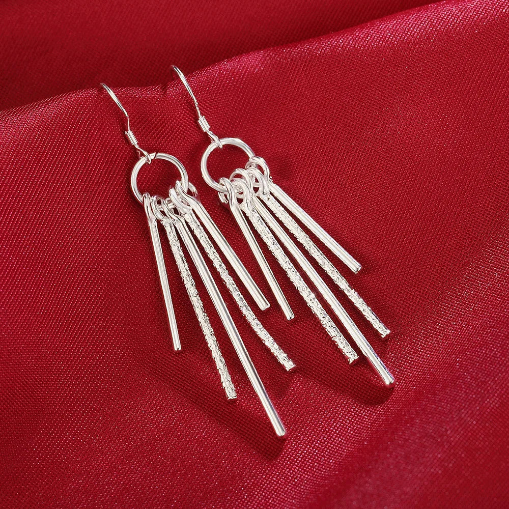 Ezüstös pálcák ékszer szett