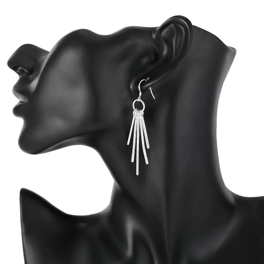 Ezüstös pálcák ékszer szett