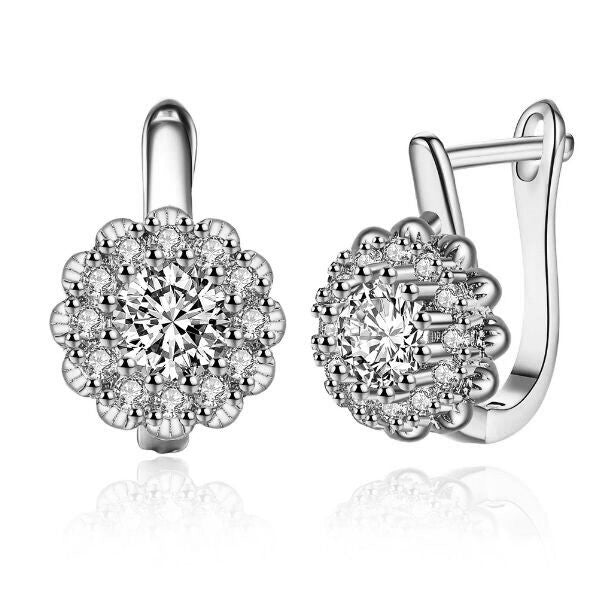 Alyssia kristályos női fülbevaló whitegold