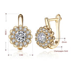 Alyssia kristályos női fülbevaló gold