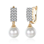 Gwenaelle kristályos fülbevaló gold