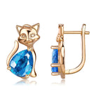 Angela cica női fülbevaló gold