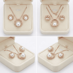 Smoon Vivara gyöngyös ékszer szett rosegold