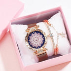 Maurizia csillogó női ékszeróra rosegold