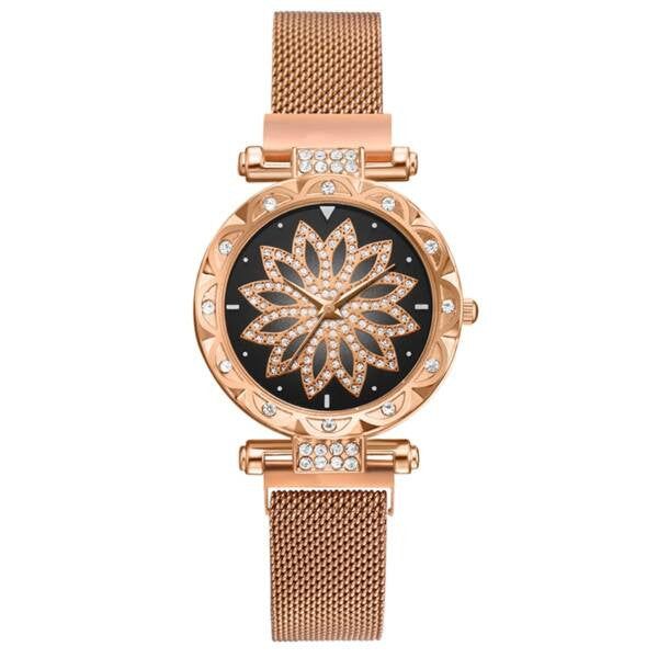Maurizia csillogó női ékszeróra rosegold