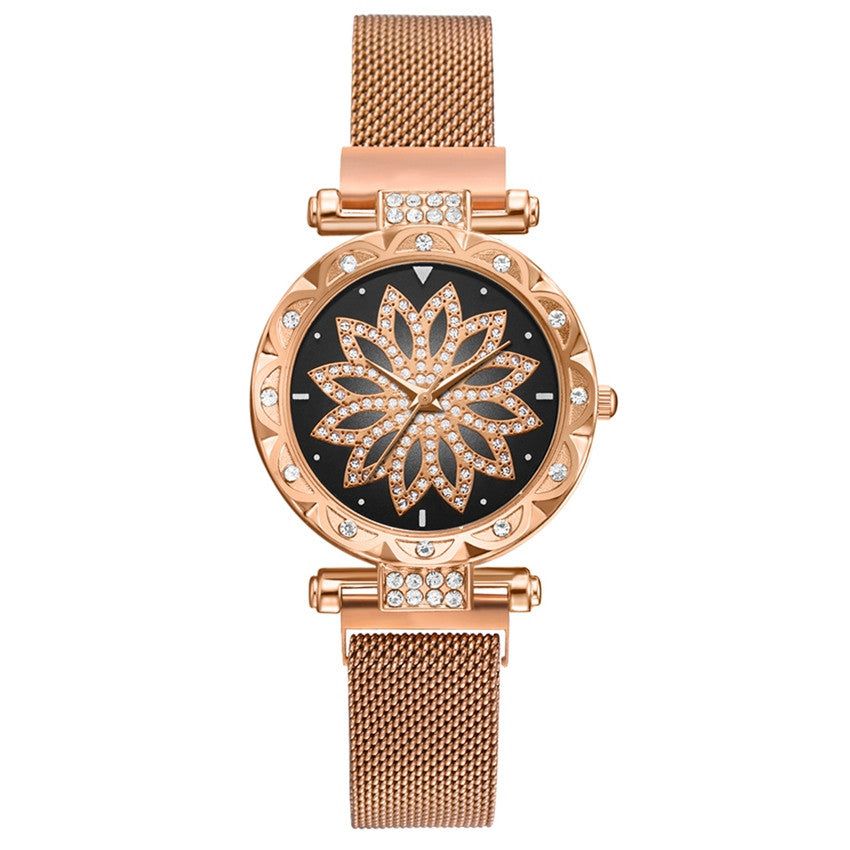 Maurizia csillogó női ékszeróra rosegold