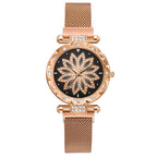 Maurizia csillogó női ékszeróra rosegold