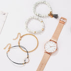 Cadenza női óra karkötőkkel rosegold-white