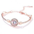 Cammeo Swarovski kristályos női óra karkötővel fehér