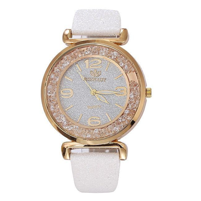 Cammeo Swarovski kristályos női óra karkötővel fehér