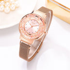 Speranza hálós fémszíjas női óra rosegold