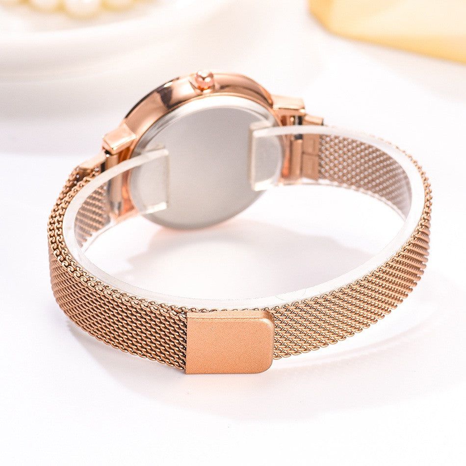 Speranza hálós fémszíjas női óra rosegold