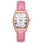 Stella bőrszíjas elegáns női óra pink
