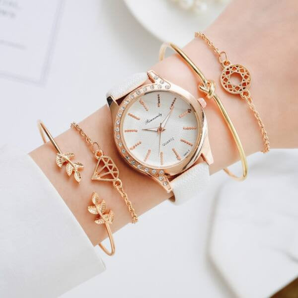 Smoon óra-karkötő szett fehér LV0054