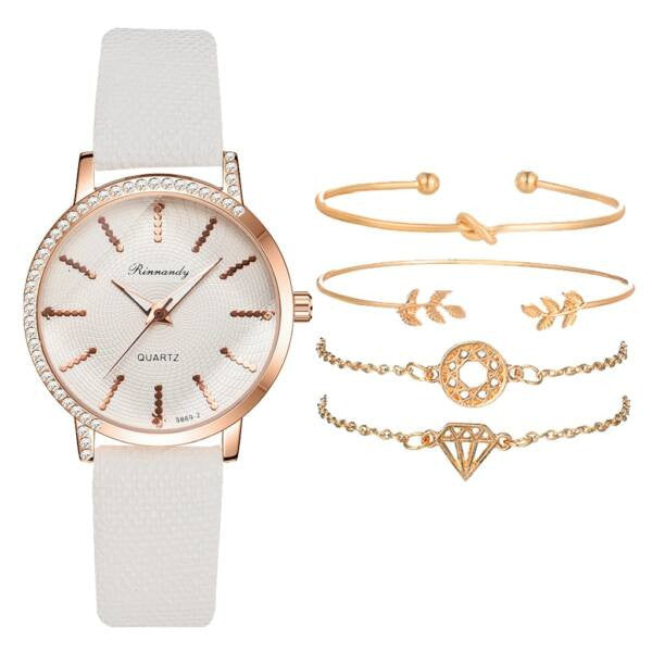 Smoon óra-karkötő szett fehér LV0054