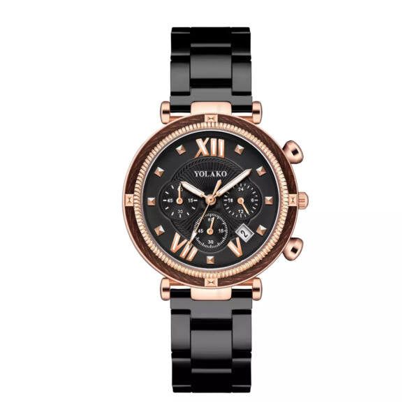 Emma ékszeróra Rosegold-black