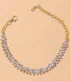 Smoon kristály cikcakk bokalánc gold