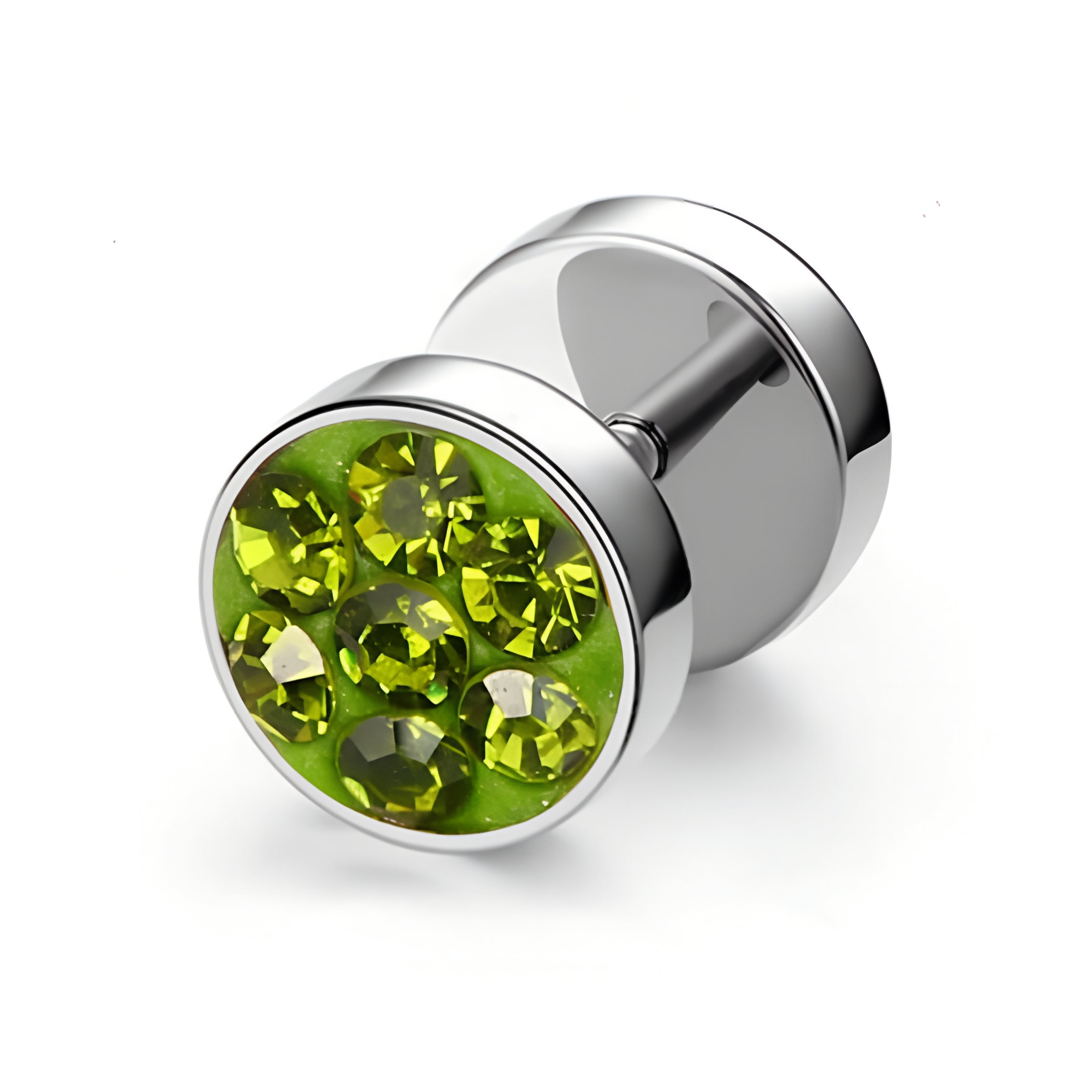 Donelle nemesacél fülbevaló zöld