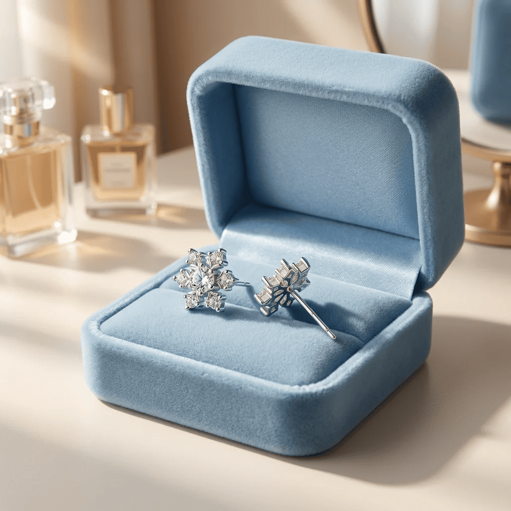 Claudina-Nell hópehely ékszer szett whitegold