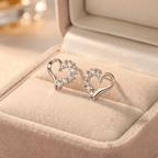 Brillant heart nyaklánc +fülbevaló szett whitegold