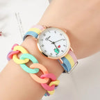 Lola színes bohém óra-karkötő szett