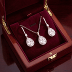 Smoon Dariela kristály csepp ékszer szett rosegold