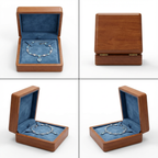 Leona női karkötő whitegold-kék