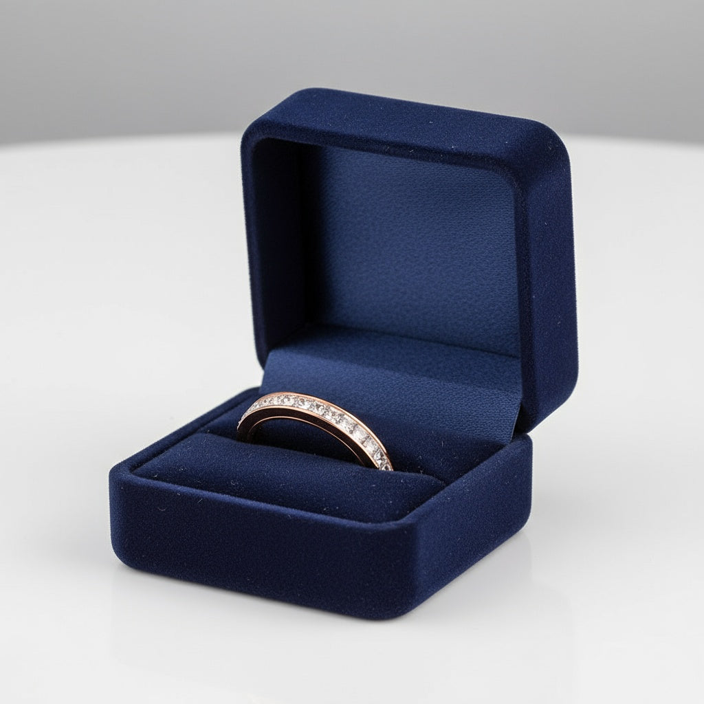 Valentine nemesacél gyűrű rosegold