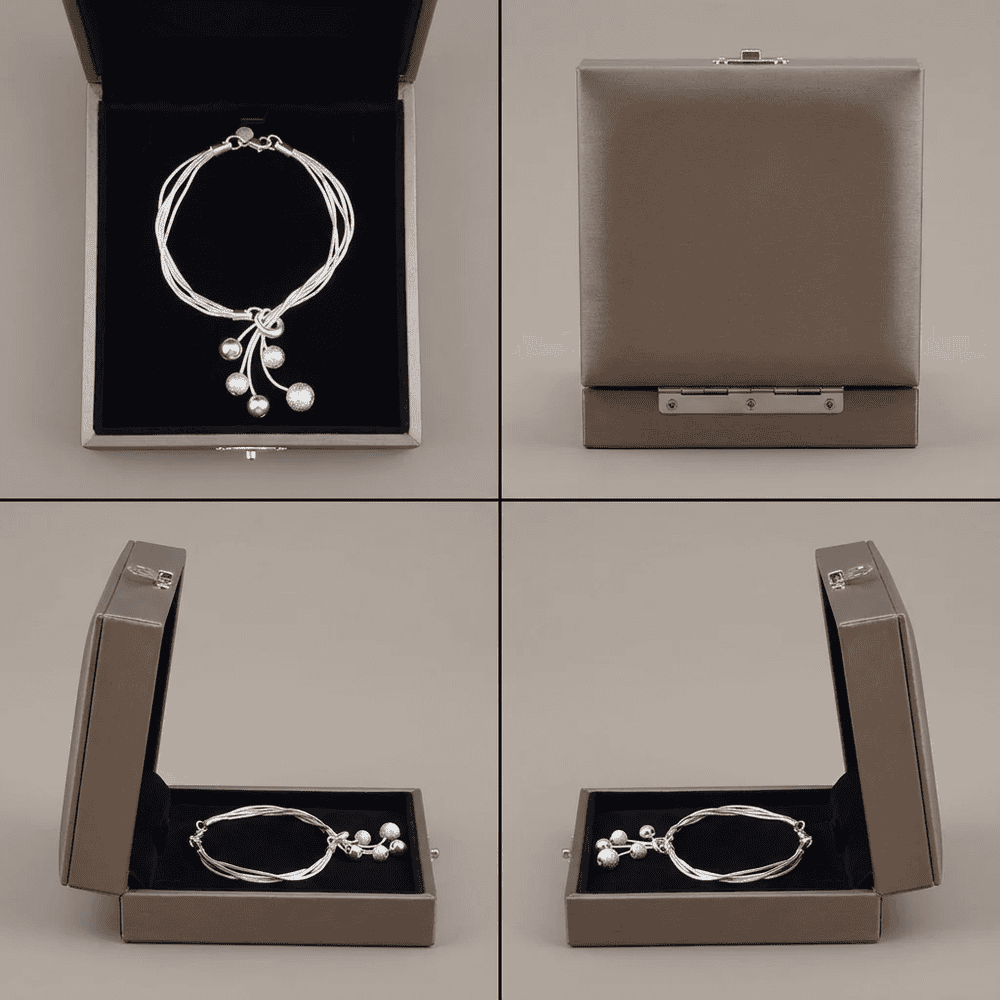 Pénélope ezüstös női karkötő