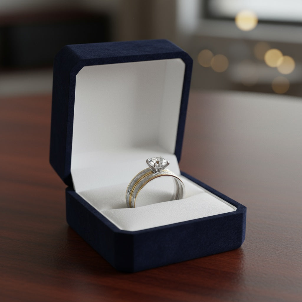 Marion dupla titánium gyűrű bicolor