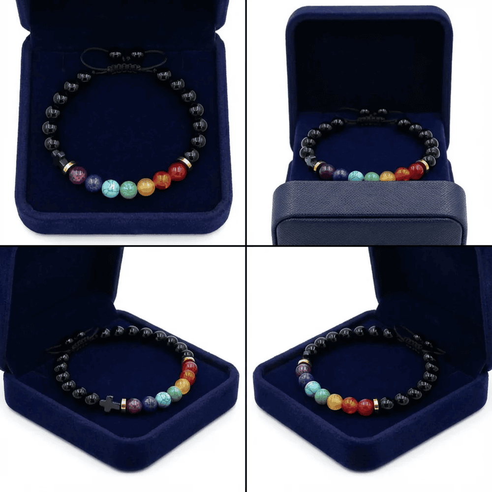 Csakra ásványi karkötő