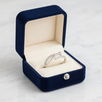 X kristályos gyűrű whitegold (állítható méret)