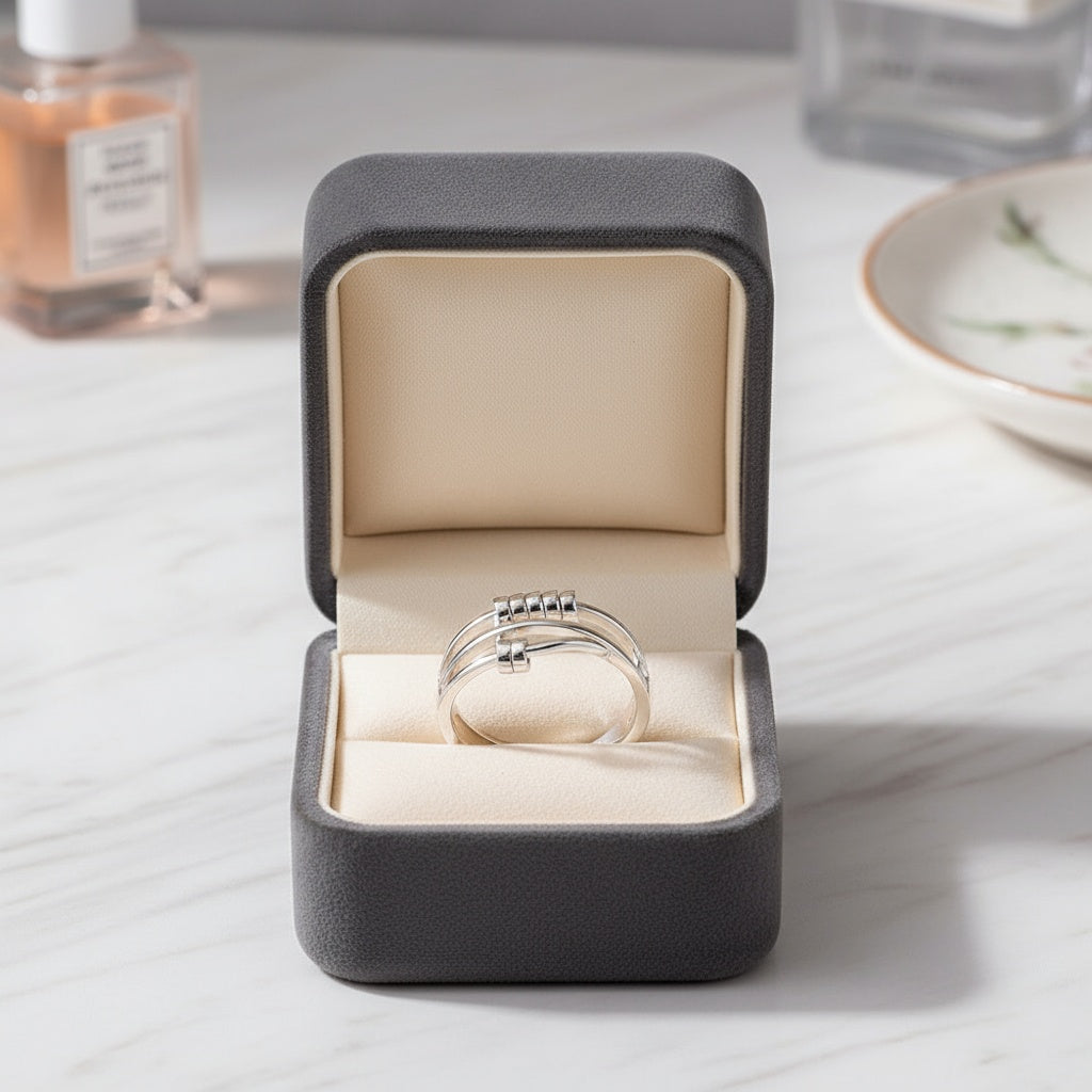 Eleza esüstös gyűrű (állítható méret)