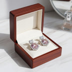 Avery fülbevaló whitegold-pink