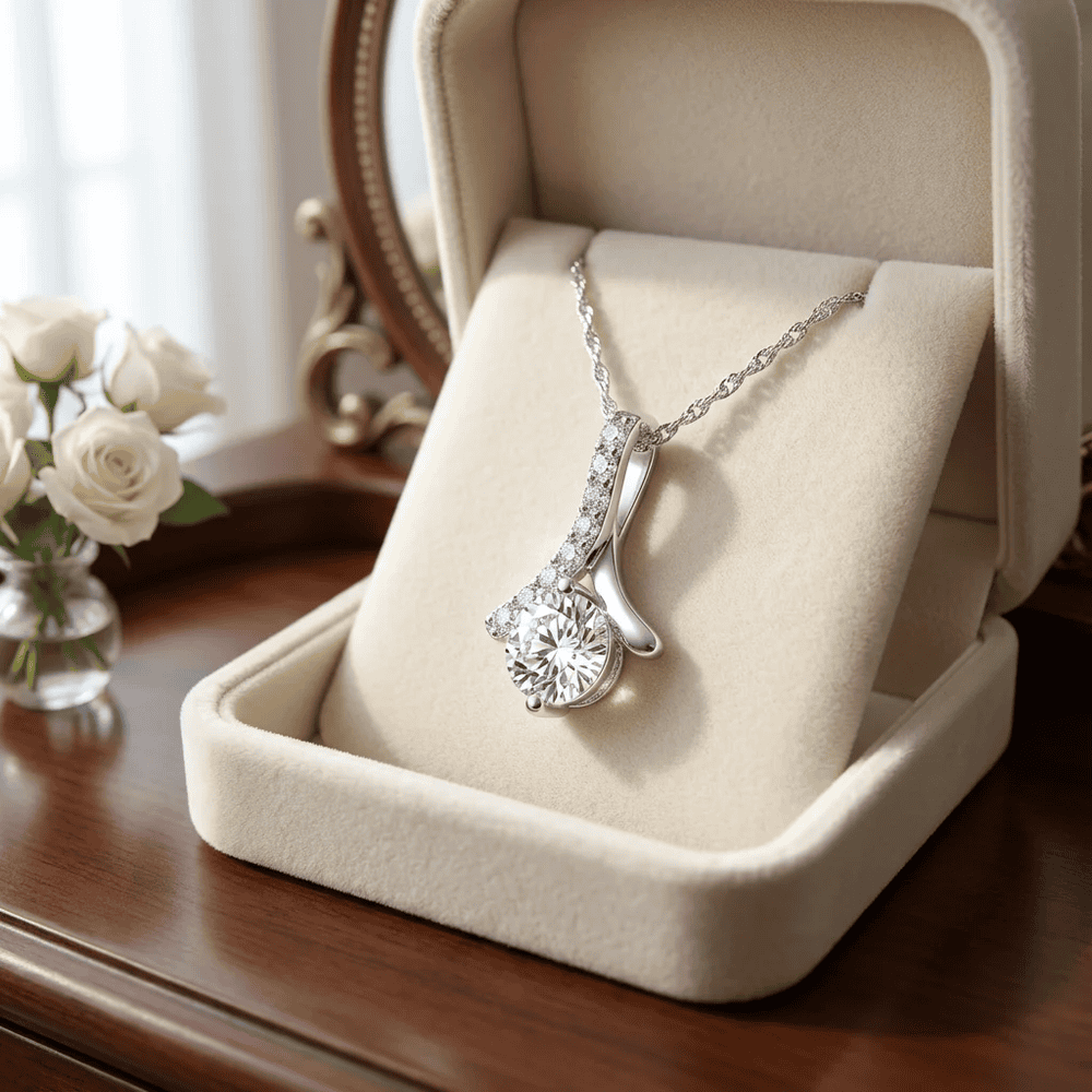 Imene női nyaklánc whitegold