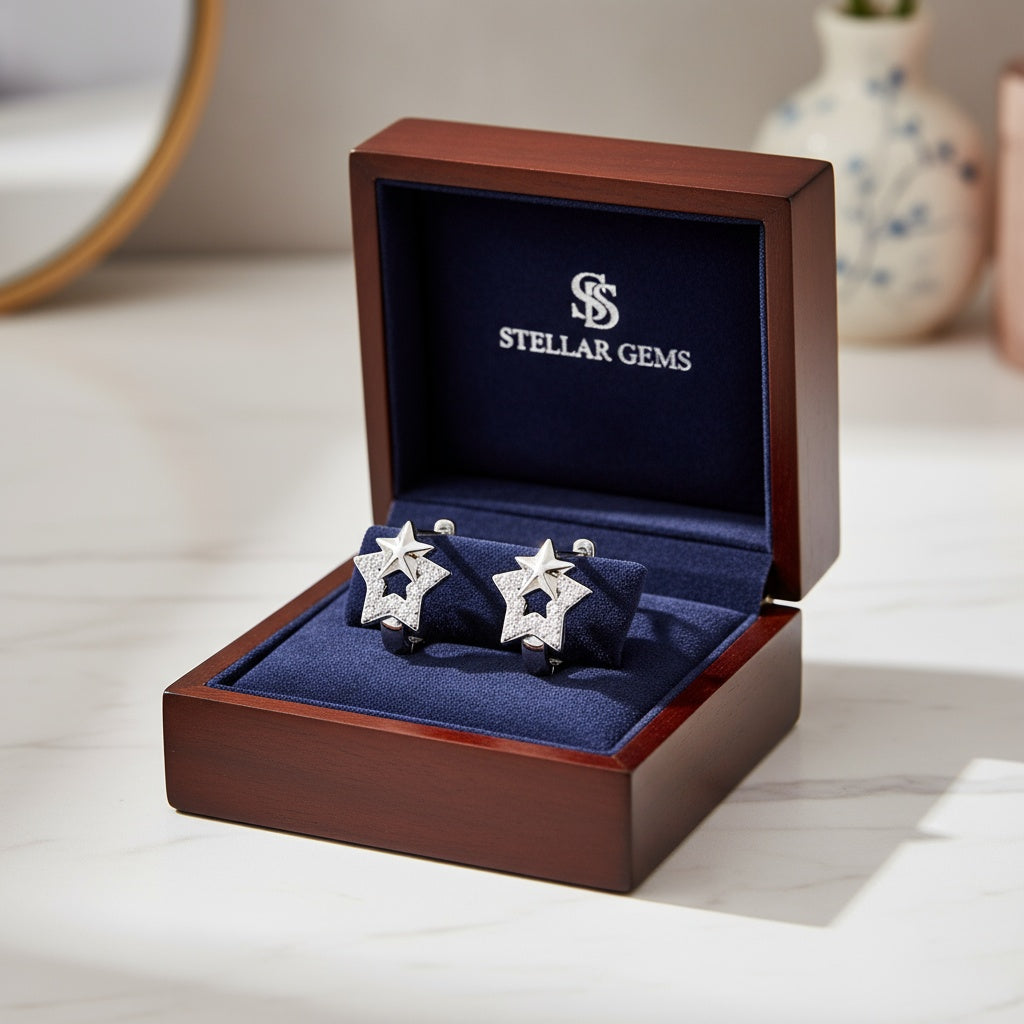 Céleste női fülbevaló whitegold