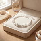 Chole ezüstös karkötő