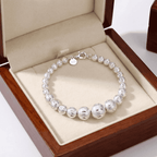 Ezüstös labdák karkötő