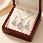 Tina női ékszer szett whitegold