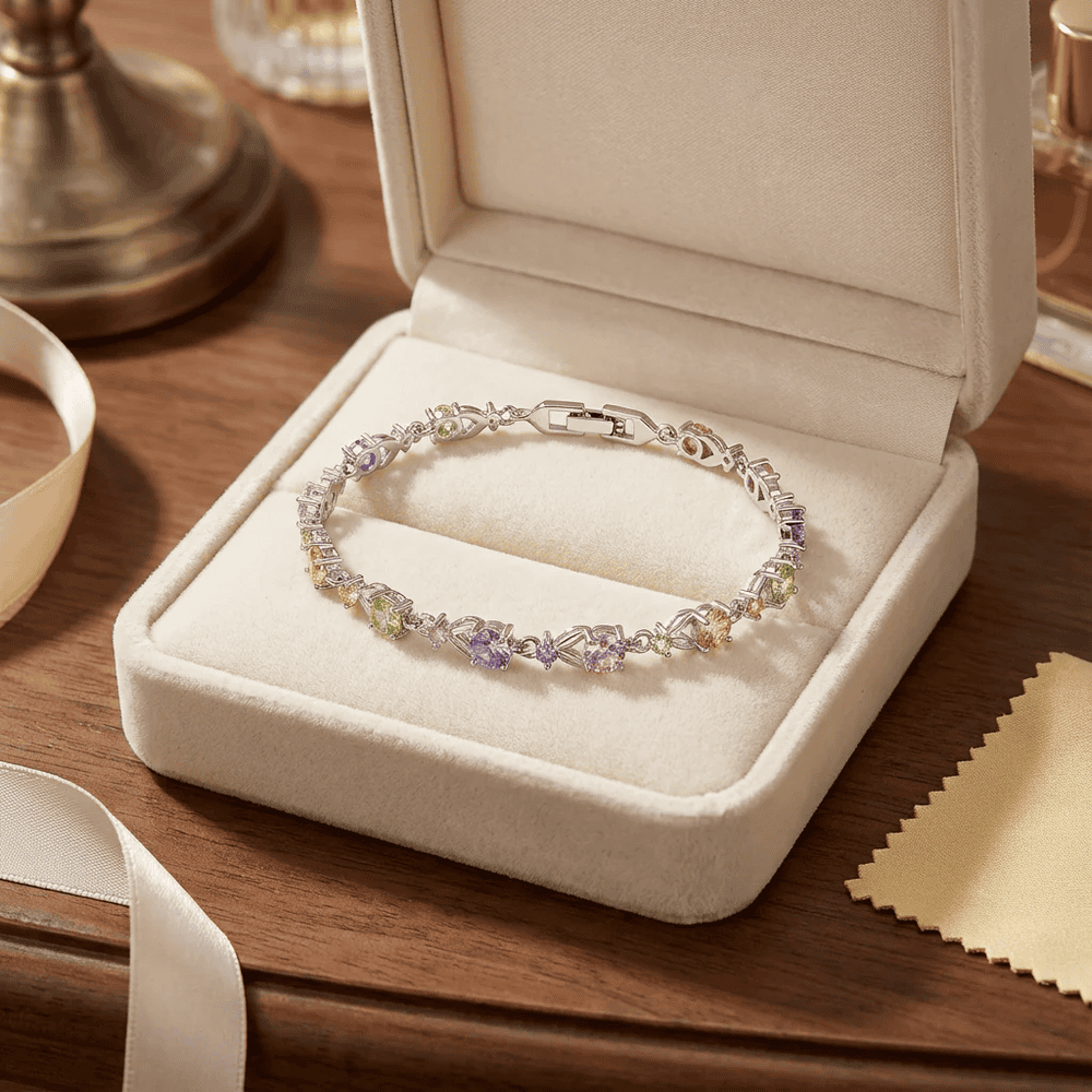 Louison női karkötő whitegold-multicolor