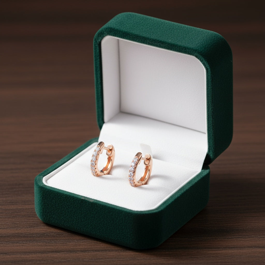 Aurora fülbevaló rosegold