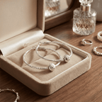 Nagy karika golyóval fülbevaló whitegold