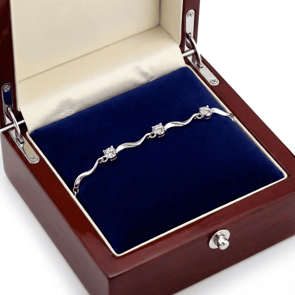 Madeleine női karkötő whitegold