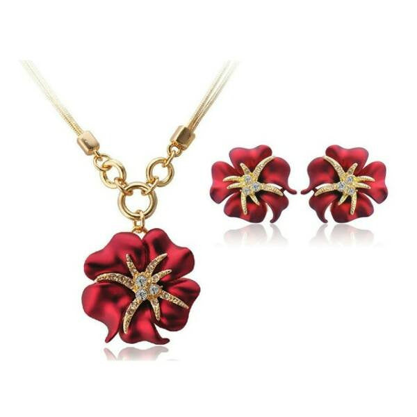 Tündöklő rózsa szett piros